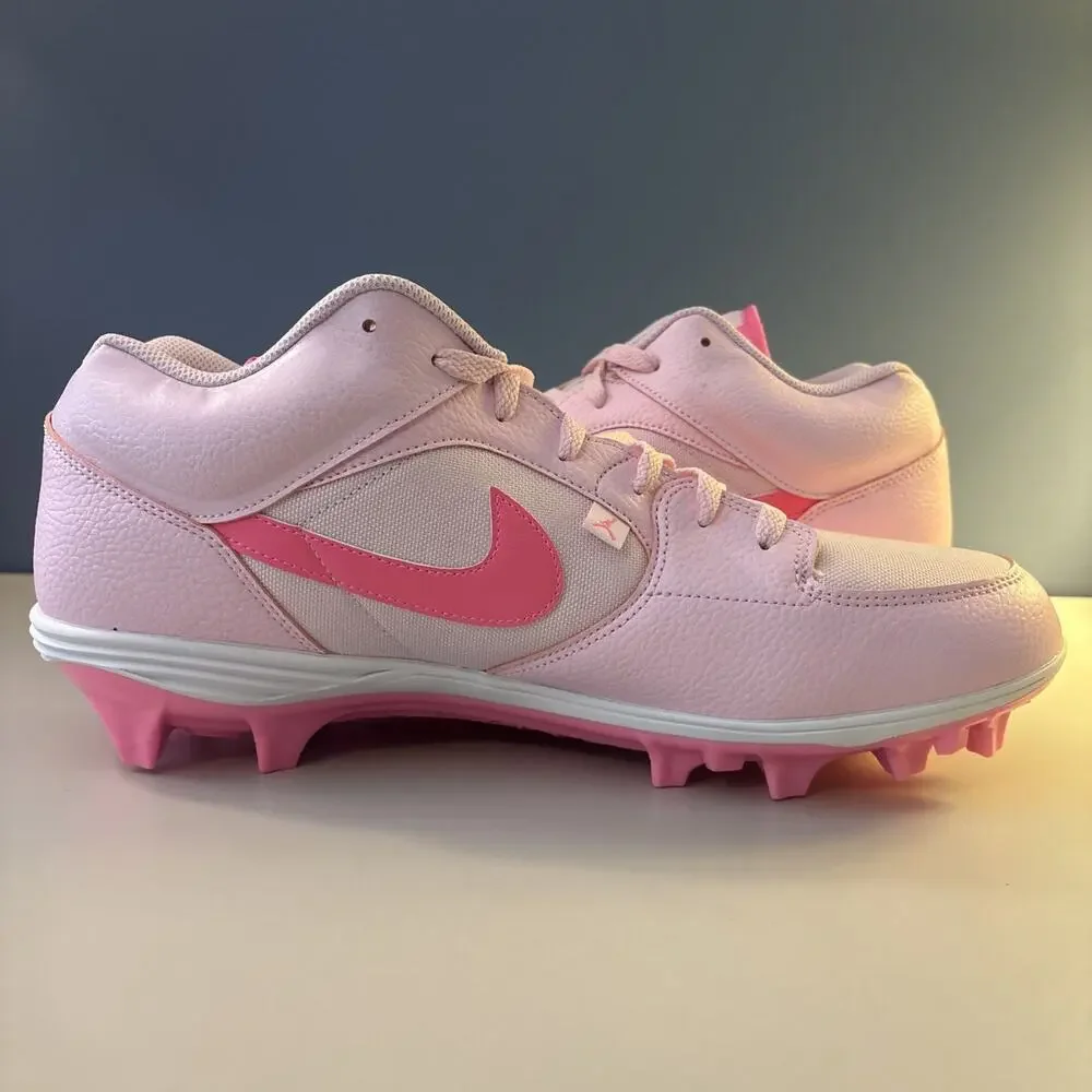 Nike Jordan Stadium 90 Low TD Cleats Pink Foam (HQ0210-600) Size 16M No Lid!